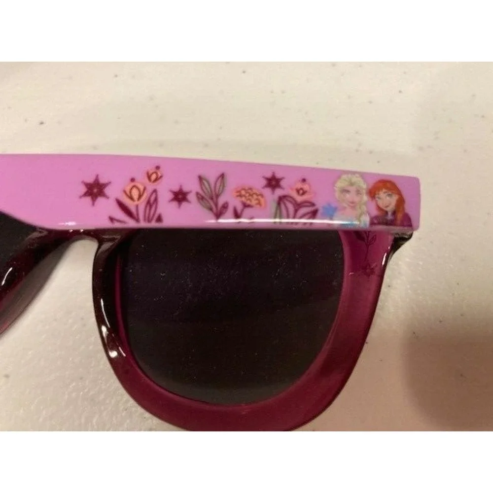 Pano Eyewear Disney Frozen Cateye Sunglasses Pink Glitter w/case Elsa & Anna Yth